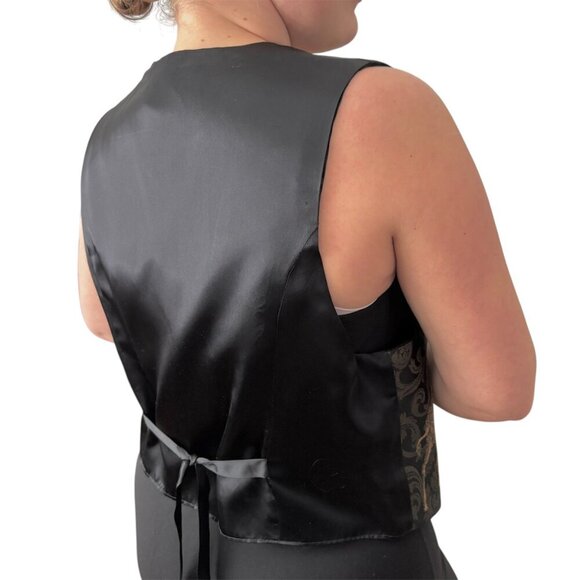 Vintage 90s Safari Animal Tapestry Vest - Picture 5 of 11